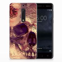 Silicone Back Case Nokia 5 Skullhead - thumbnail