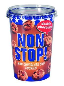 Non Stop Nonstop! Double Chocolate Mini Chocolate Chip Cookies 125 Gram 8 Stuks