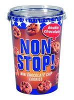 Non Stop Nonstop! Double Chocolate Mini Chocolate Chip Cookies 125 Gram 8 Stuks - thumbnail