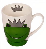 Ziegfeld mok Kikkerkoning William junior porselein wit/groen