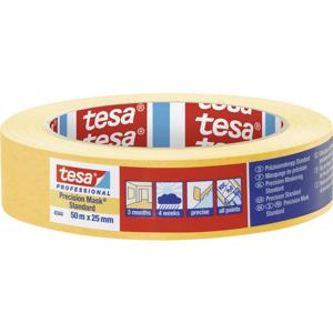 tesa PRECISION STANDARD 04344-00003-00 Maskeertape Präzisionskrepp Geel (l x b) 50 m x 25 mm 1 stuk(s)