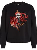 Karl Lagerfeld sweat Year of the Dragon Ikonik - Noir