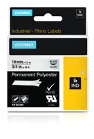 Labeltape DYMO IND RHINO 622290 Polyester Tapekleur: Transparant Tekstkleur:Zwart 19 mm 5.5 m - thumbnail