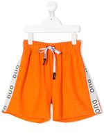 DUOltd short ample à bandes logo - Orange