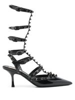 Valentino Garavani escarpins Rockstud en cuir - Noir - thumbnail