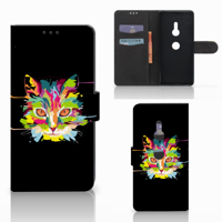 Sony Xperia XZ3 Leuk Hoesje Cat Color