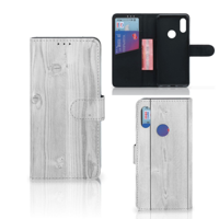 Xiaomi Redmi 7 Book Style Case White Wood