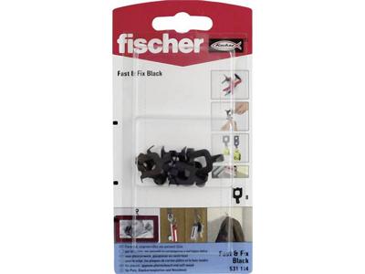 Fischer wandhaken Fast & Fix Black K 8 stuks