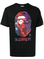 A BATHING APE® t-shirt en coton à logo imprimé - Noir - thumbnail