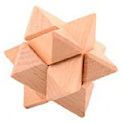 Johntoy puzzel hersenkraker 4,5 cm hout blank (C) Johntoy puzzel hersenkraker 4,5 cm hout blank (C)