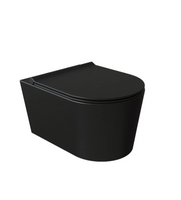 Salenzi Civita wandcloset toiletpot randloos mat zwart 50x35x36.5cm - thumbnail