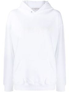 Givenchy hoodie à logo imprimé - Blanc