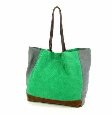Ruime Shopper Suède Liloh Groen