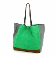 Ruime Shopper Suède Liloh Groen
