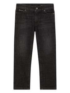 Dolce & Gabbana Kids stonewashed straight-leg jeans - Noir