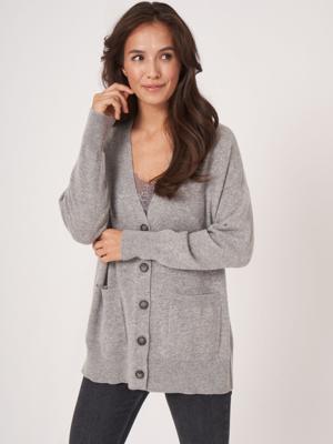 Oversized organisch cashmere vest