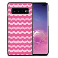 Samsung Galaxy S10+ Bumper Case Waves Pink