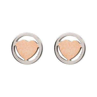 iXXXi Oorbellen Ear Studs Heart Rosé
