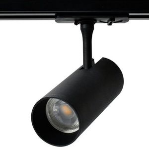 LED Railarmatuur met GU10 fitting - Cilindro Zwart - 1-fase