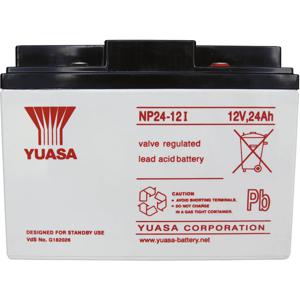 Yuasa NP24-12 NP24-12 Loodaccu 12 V 24 Ah Loodvlies (AGM) (b x h x d) 166 x 125 x 175 mm M5-schroefaansluiting Onderhoudsvrij, VDS-certificering