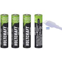 VOLTCRAFT VC-AAA400USB Oplaadbare batterij (USB-C) Li-ion 400 mAh 1.5 V 4 stuk(s) - thumbnail