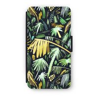 Tropical Palms Dark: iPhone XS Flip Hoesje - thumbnail