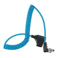 Kondor Blue D-Tap to Locking DC 2.5mm Right Angle Coiled Cable - thumbnail