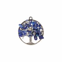 Lapis Lazuli Levensboom Hanger (30 mm) - thumbnail