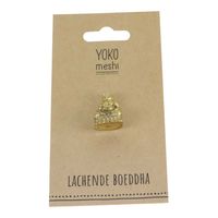 Lachende Boeddha Brons (2 cm) - thumbnail