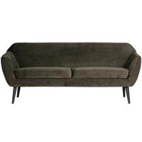 Maison ESTO Rocco Sofa fluweel, groen, breedte: 187 cm diepte: 82 cm hoogte: 75 cm
