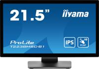 Iiyama ProLite T2238MSC-B1 Touchscreen monitor Energielabel: D (A - G) 54.6 cm (21.5 inch) 1920 x 1080 Pixel 16:9 5 ms HDMI, DisplayPort, USB 3.1 Gen 1 IPS LED