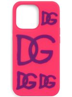 Dolce & Gabbana coque d'iPhone 13 Pro à logo DG imprimé - Rose