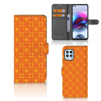 Motorola Moto G100 Telefoon Hoesje Batik Oranje