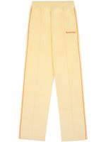 Sporty & Rich logo-embroidered terrycloth track pants - Jaune