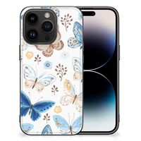 Dierenprint Telefoonhoesje voor iPhone 15 Pro Vlinder - thumbnail