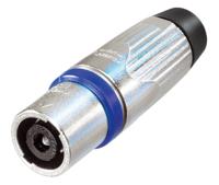 Neutrik NLT4MX kabel-connector speakON Zwart, Blauw, Zilver