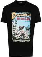 DSQUARED2 t-shirt en coton à imprimé graphique - Noir - thumbnail