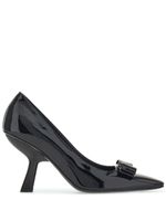 Ferragamo escarpins Vara à détail de nœud 85 mm - Noir