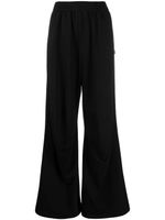 MM6 Maison Margiela pantalon évasé à taille haute - Noir