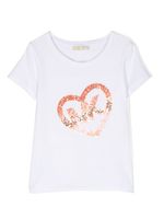 Michael Kors Kids t-shirt en coton à sequins brodés - Blanc - thumbnail