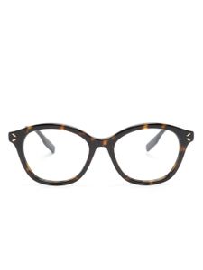 MCQ lunettes de vue rondes à effet écailles de tortue - Marron