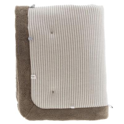 Snoozebaby boxkleed Warm 75 x 95 cm katoen donkerbruin