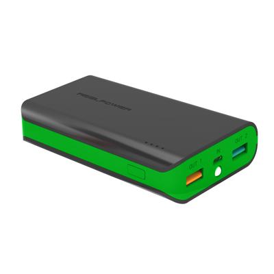 Ultron RealPower PB-6k powerbank Zwart, Groen Lithium-Ion (Li-Ion) 6000 mAh Ultron RealPower PB-6k powerbank Zwart, Groen Lithium-Ion (Li-Ion) 6000 mAh