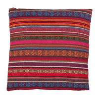 Sierkussen Mexican - rood/paars - 60x60 cm - thumbnail