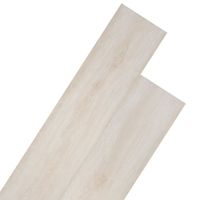 Vloerplanken 4,46 m 3 mm PVC klassiek wit eikenkleurig