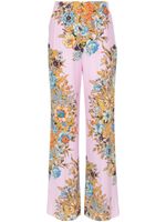 ETRO pantalon droit à fleurs - Rose