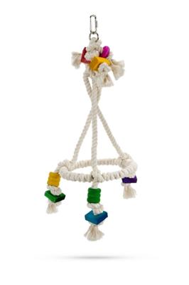 Beeztees Swiggy - Vogelspeelgoed - Katoen - 56 Cm