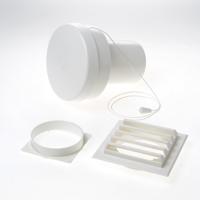 Tilmar Muurdoorvoerset fresh 80 wit/wit