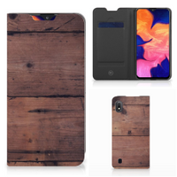 Samsung Galaxy A10 Book Wallet Case Old Wood