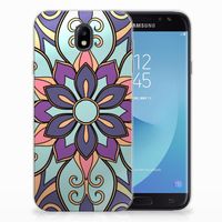 Samsung Galaxy J7 2017 | J7 Pro TPU Case Purple Flower - thumbnail